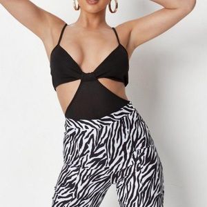 Black Cut Out Soft Knit Bodysuit